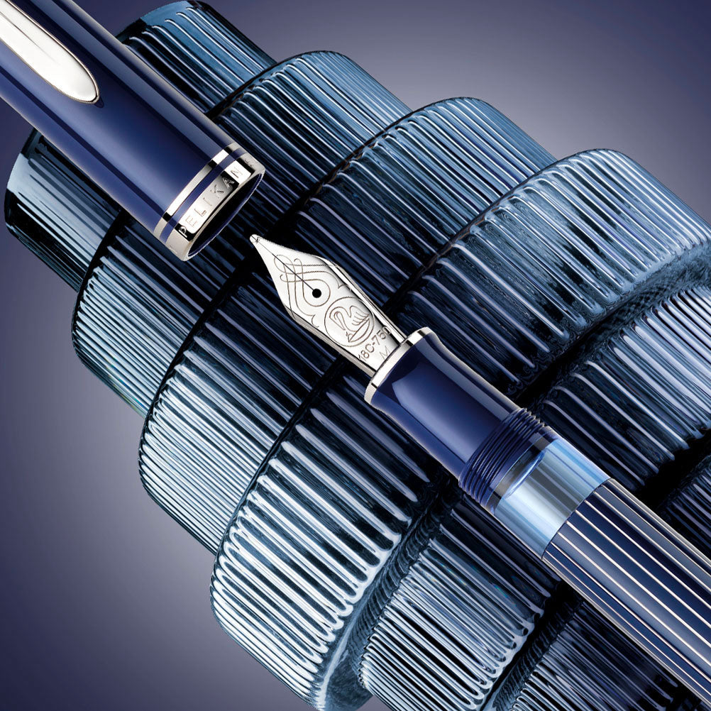 Pelikan - Stilografica 815 Metal Striped Blue