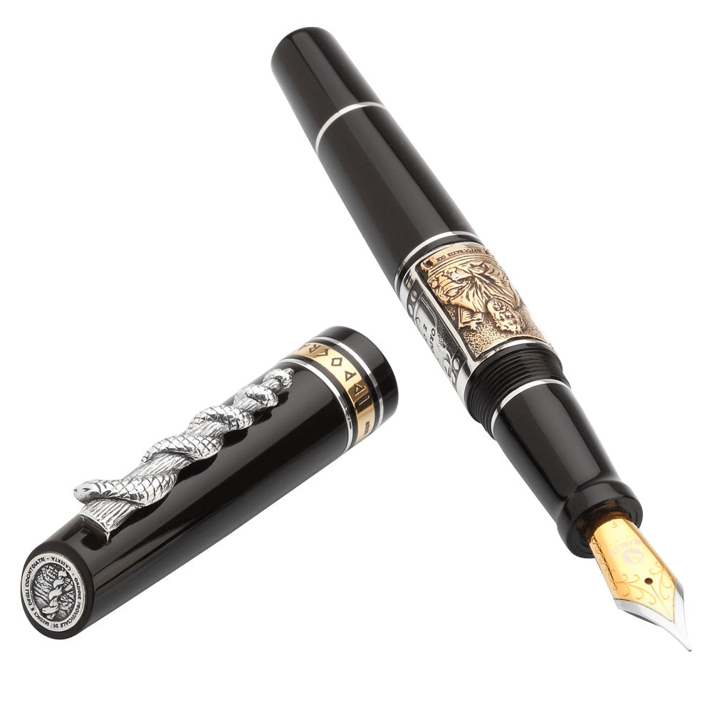 PENNA STILOGRAFICA DORATA Waterman Maestro VINTAGE Paris GOLDEN Fountain Pen Box