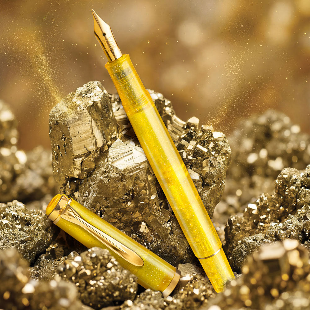 Pelikan Classic 200 Pyrite dettaglio resina effetto pirite